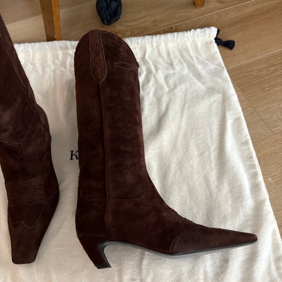 Khaite Dallas Boot - brown suede size 36 - Picture 3 of 10